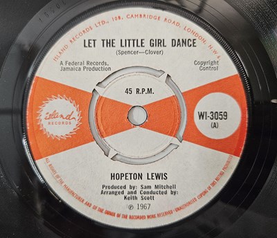 Lot 139 - HOPETON LEWIS - LET THE LITTLE GIRL DANCE/ THIS MUSIC GOT SOUL 7" (UK ORIGINAL - ISLAND RECORDS - WI-3059)