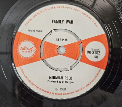 Lot 141 - NEHMIAH REED - FAMILY WAR/ GIVE ME THAT LOVE 7" (UK ORIGINAL - ISLAND RECORDS - WI-3102)