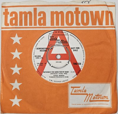 Lot 50 - STEVIE WONDER - NOTHING'S TOO GOOD FOR MY BABY 7" (DEMO - TMG 558)