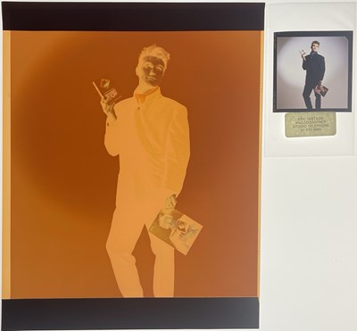 Lot 166 - THE SMITHS - PHOTO NEGATIVES/TRANSPARENCY OF MORRISSEY, 1985.