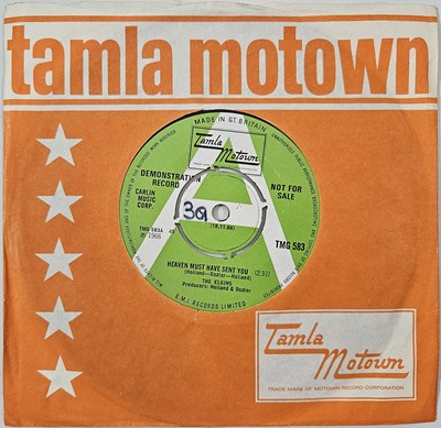 Lot 65 - THE ELGINS - HEAVEN MUST HAVE SENT YOU 7" (DEMO - TMG 583)