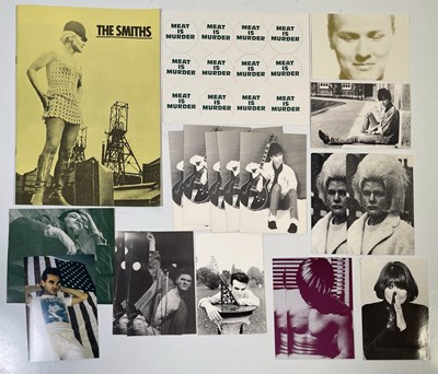 Lot 173 - THE SMITHS - 1985 TOUR BOOKLET / MIM STICKERS / POSTCARDS.