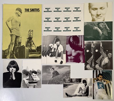 Lot 174 - THE SMITHS - 1985 TOUR BOOKLET / MIM STICKERS / POSTCARDS.