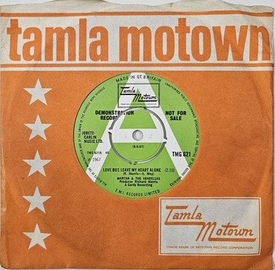 Lot 71 - MARTHA & THE VANDELLAS - LOVE BUG LEAVE MY HEART ALONE 7" (DEMO - TMG 621)