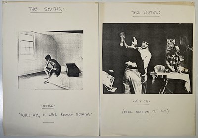 Lot 186 - THE SMITHS - PROOF ARTWORK FOR AN UNRELEASED PEEL SESSION EP.