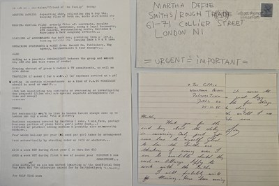 Lot 188 - THE SMITHS - MORRISSEY HANDWRITTEN NOTE ON AN ENVELOPE.