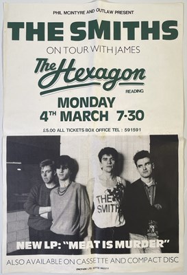 Lot 194 - THE SMITHS - 1985 READING HEXAGON POSTER.