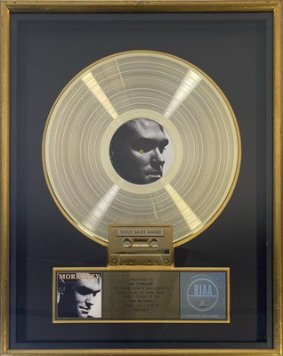 Lot 199 - THE SMITHS INTEREST - MORRISSEY - VIVA HATE RIAA AWARD.