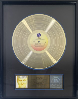 Lot 200 - THE SMITHS - RIAA GOLD DISC FOR 'STRANGEWAYS'.