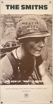 Lot 103 - THE SMITHS - ORIGINAL PROMOTIONAL POSTER FOR 'MEAT IS MURDER'.