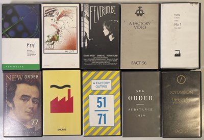 Lot 72 - FACTORY RECORDS VHS COLLECTION.