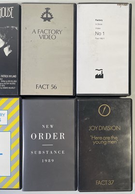 Lot 72 - FACTORY RECORDS VHS COLLECTION.
