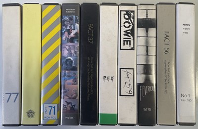 Lot 72 - FACTORY RECORDS VHS COLLECTION.
