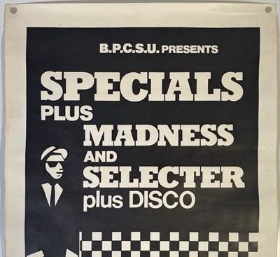 Lot 21 - TWO-TONE - THE SPECIALS / MADNESS / SELECTER - ORIGINAL 1979 BOURNEMOUTH CONCERT POSTER.
