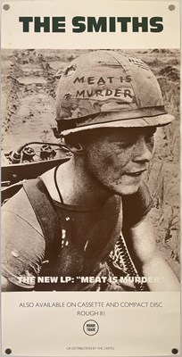 Lot 105 - THE SMITHS - ORIGINAL MEAT IS MURDER PROMOTIONAL POSTER.