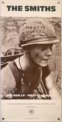 Lot 106 - THE SMITHS - ORIGINAL PROMOTIONAL POSTER FOR 'MEAT IS MURDER'.