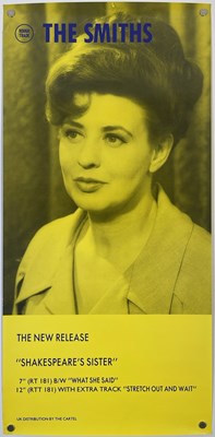 Lot 109 - THE SMITHS - SHAKESPEARE'S SISTER ORIGINAL PROMOTIONAL POSTER.