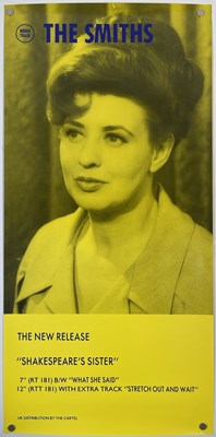 Lot 110 - THE SMITHS - SHAKESPEARE'S SISTER ORIGINAL PROMOTIONAL POSTER.