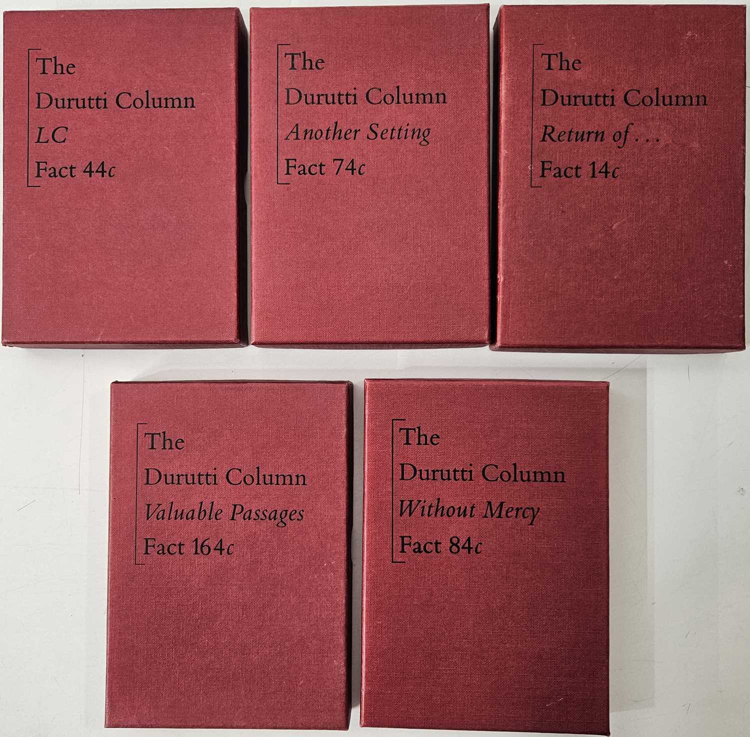Lot 44 - FACTORY RECORDS - THE DURUTTI COLUMN - CASSETTE BOX SETS