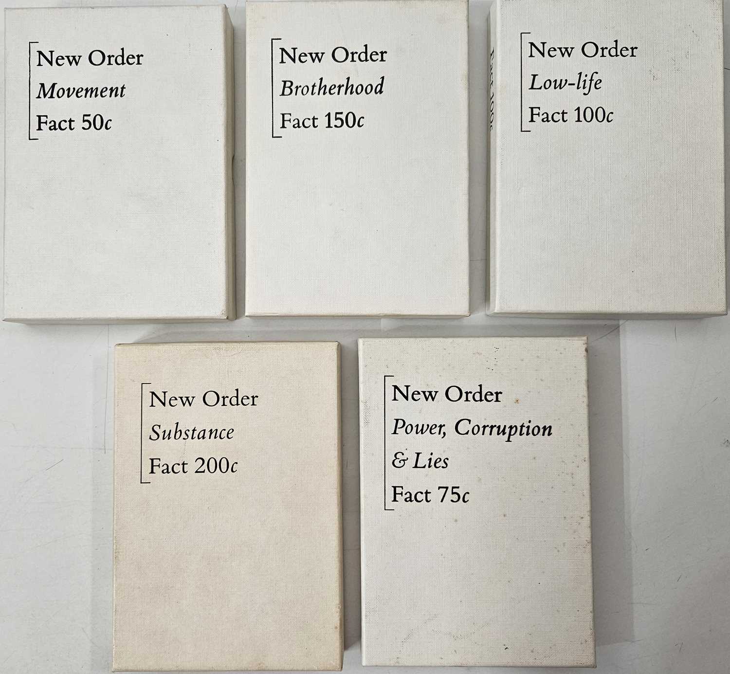 Lot 45 - FACTORY RECORDS - NEW ORDER - CASSETTE BOX SETS