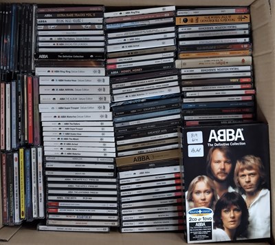 Lot 43 - MIXED ROCK AND POP CD COLLECTION INCLUDING LARGE RUN OF ABBA CDS