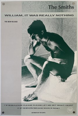Lot 117 - THE SMITHS - ORIGINAL ROUGH TRADE PROMO POSTER FOR 'WILLIAM, IT WAS REALLY NOTHING'.