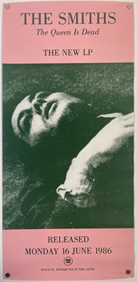 Lot 118 - THE SMITHS - ORIGINAL ROUGH TRADE PROMO POSTER FOR 'THE QUEEN IS DEAD'.