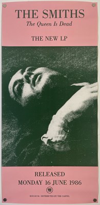 Lot 119 - THE SMITHS - ORIGINAL ROUGH TRADE PROMO POSTER FOR 'THE QUEEN IS DEAD'.
