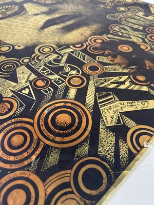 Lot 22 - BLOWIN' IN THE MIND - BOB DYLAN - AN ORIGINAL MARTIN SHARP DESIGNED POSTER.