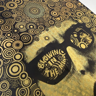 Lot 22 - BLOWIN' IN THE MIND - BOB DYLAN - AN ORIGINAL MARTIN SHARP DESIGNED POSTER.
