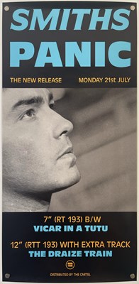 Lot 121 - THE SMITHS - ORIGINAL ROUGH TRADE PROMO POSTER FOR 'PANIC'.