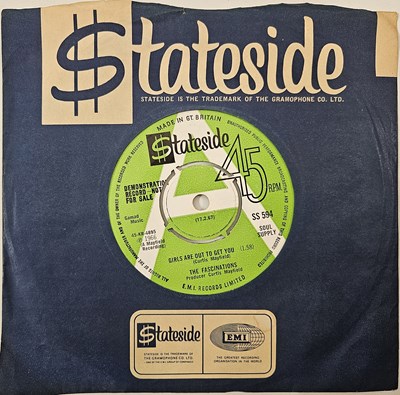 Lot 179 - THE FASCINATIONS - GIRLS ARE OUT TO GET YOU 7" (DEMO - SS 594)