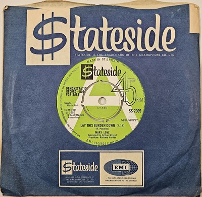 Lot 183 - MARY LOVE - LAY THIS BURDEN DOWN 7" (DEMO - SS 2009)