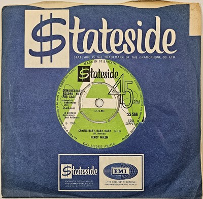 Lot 185 - PERCY MILEM - CRYING BABY, BABY, BABY 7" (DEMO - SS 566)