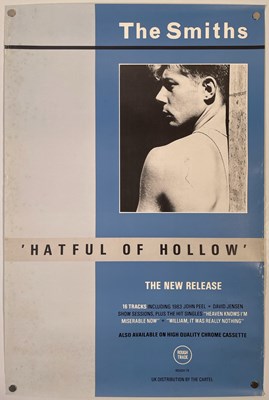 Lot 104 - THE SMITHS - ORIGINAL ROUGH TRADE PROMO POSTER FOR 'HATFUL OF HOLLOW'.