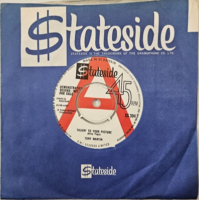 Lot 190 - TONY MARTIN - TALKIN' TO YOUR PICTURE 7" (DEMO - SS 394)