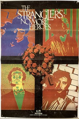 Lot 387 - THE STRANGLERS - NO MORE HEROES POSTER.