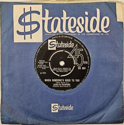 Lot 194 - CAROLYN CRAWFORD - WHEN SOMEONE'S GOOD TO YOU 7" (UK ORIGINAL PRESSING - SS 384)