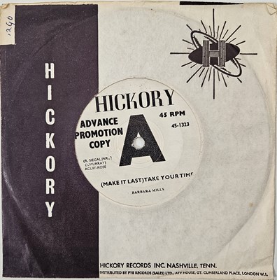 Lot 126 - BARBARA MILLS - QUEEN OF FOOLS 7" (UK PROMO - HICKORY - 45-1323)
