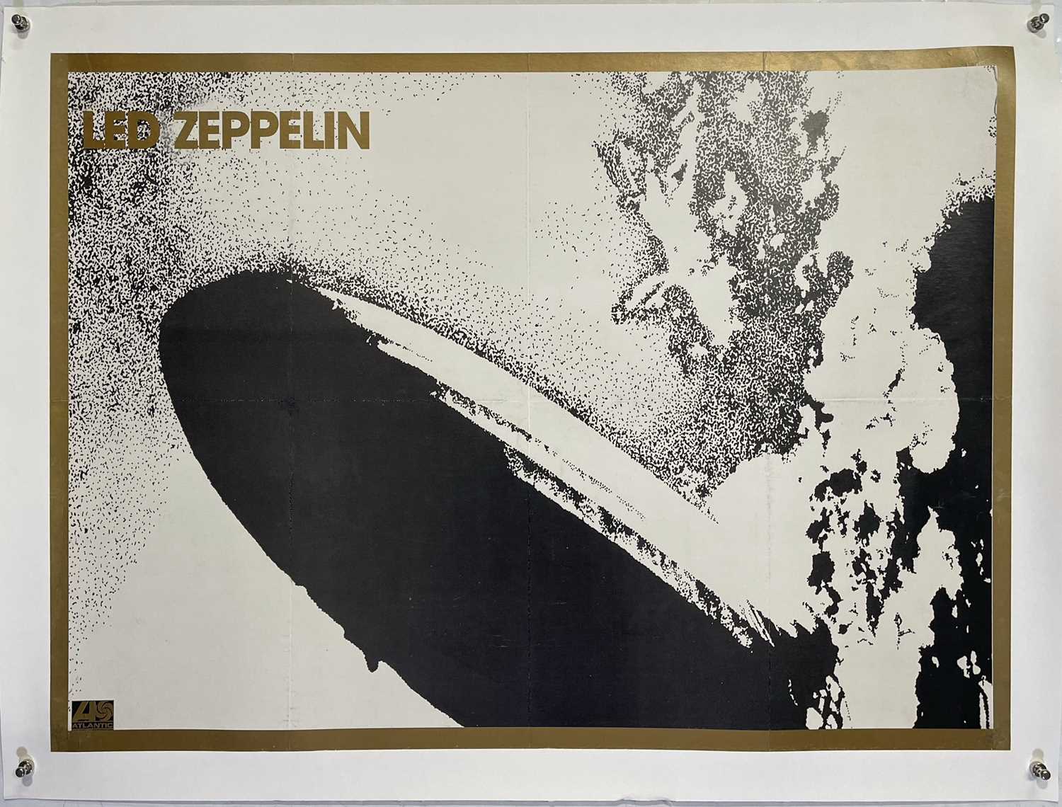 Lot 23 - LED ZEPPELIN - ORIGINAL SCREENPRINTED ATLANTIC POSTER.