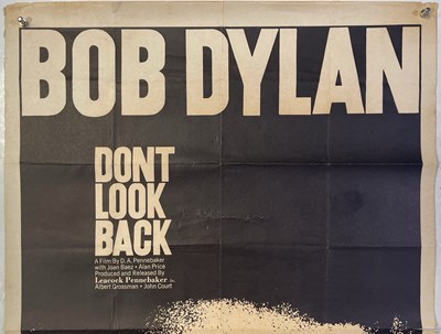 Lot 24 - BOB DYLAN - ORIGINAL ONE-SHEET POSTER FOR 'DON'T LOOK BACK' (1967).