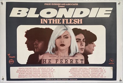 Lot 25 - BLONDIE - ORIGINAL 1977 AUSTRALIAN TOUR POSTER.