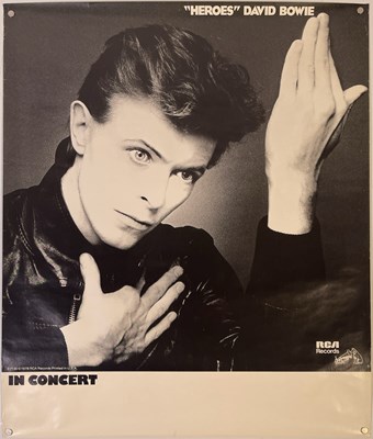 Lot 26 - DAVID BOWIE - ORIGINAL HEROES RCA PROMOTIONAL/CONCERT POSTER.
