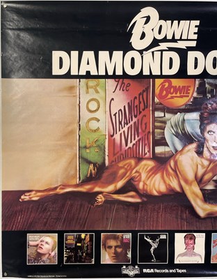 Lot 28 - DAVID BOWIE - ORIGINAL USA DIAMOND DOGS PROMOTIONAL POSTER.