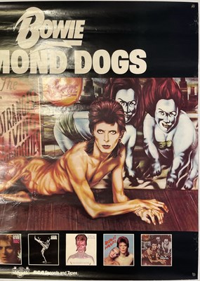 Lot 28 - DAVID BOWIE - ORIGINAL USA DIAMOND DOGS PROMOTIONAL POSTER.