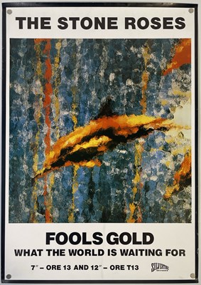 Lot 31 - THE STONE ROSES - ORIGINAL 'FOOLS GOLD' POSTER.