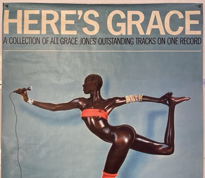 Lot 32 - GRACE JONES - ORIGINAL ISLAND LIFE BILLBOARD POSTER.