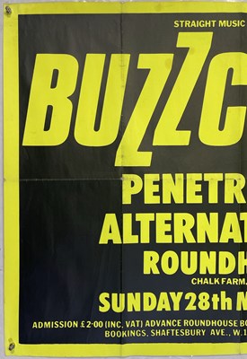Lot 34 - BUZZCOCKS / PENETRATION / ALTERNATIVE TV - ORIGINAL 1978 CONCERT POSTER.