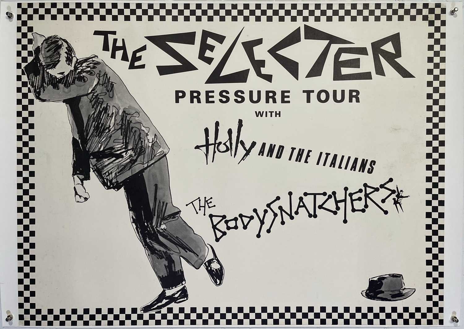 Lot 36 - THE SELECTER - ORIGINAL 1980 PRESSURE TOUR POSTER.