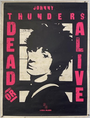 Lot 37 - JOHNNY THUNDERS - ORIGINAL DEAD OR ALIVE PROMOTIONAL POSTER.